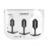 Silicone Weighted Anal Plug Training Set of 3 - Black